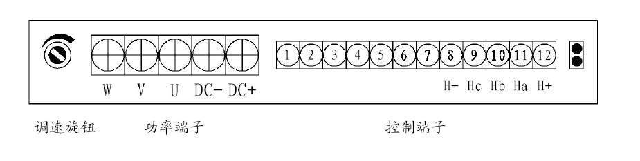 無刷驅(qū)動器端子使用說明